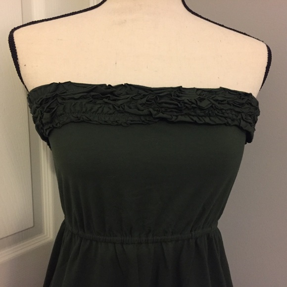 ARDEN B. Women’s Hunter Green Strapless Tube Top - Picture 2 of 5